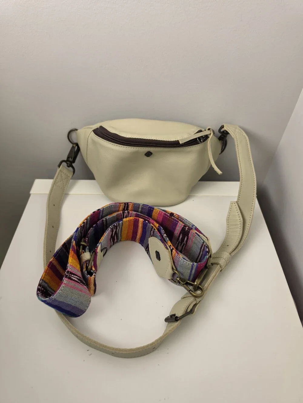 Nena & Co. x Tia Lee Leather Belt Bag / Fanny Pack Includes Two Straps